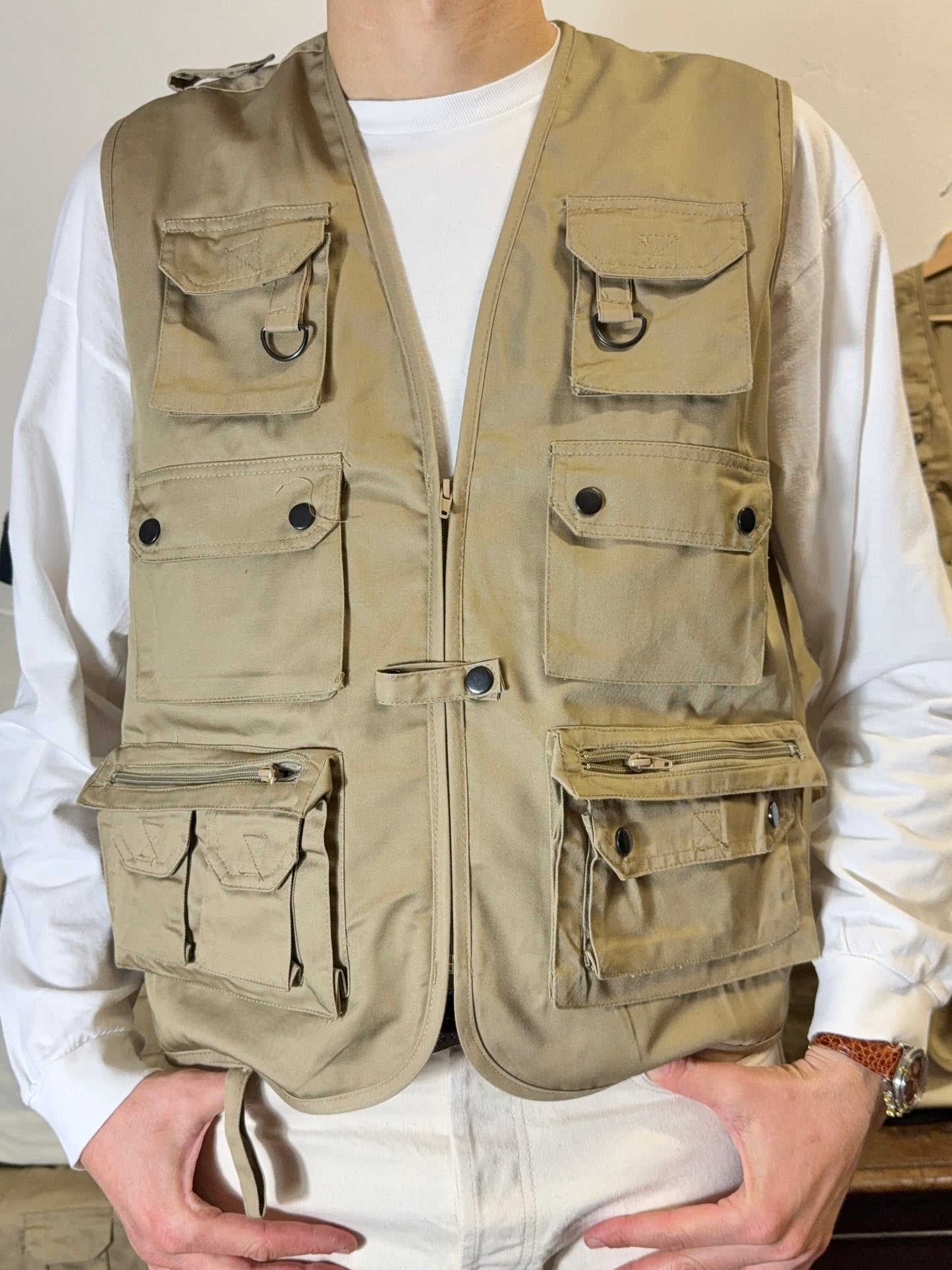 Beige Tactical Utility Vest