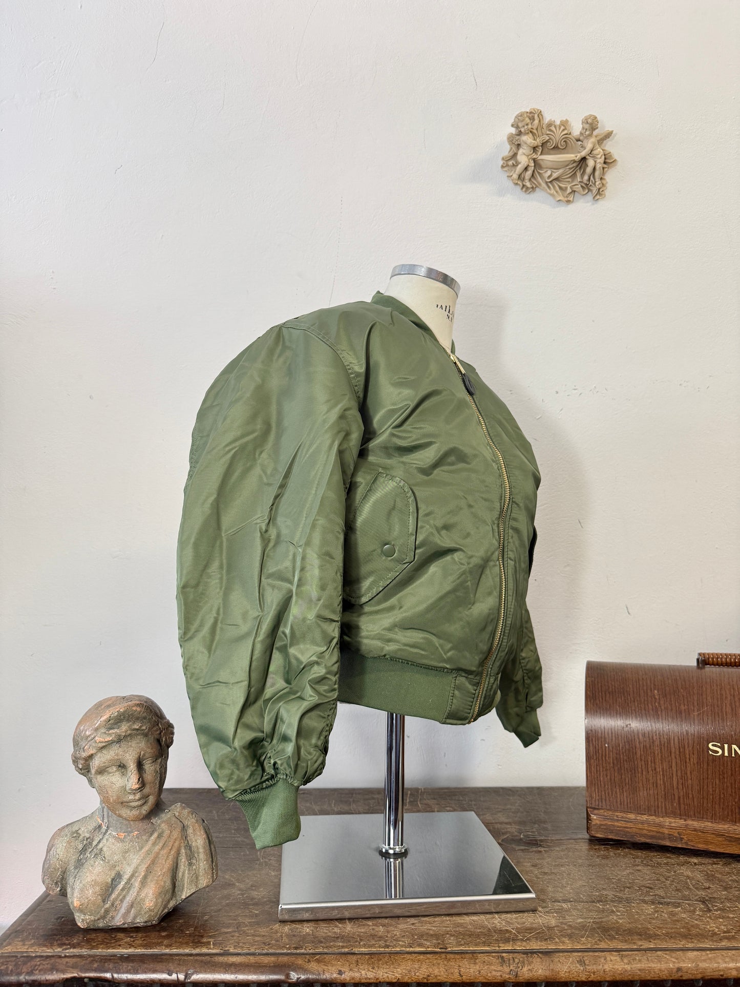 Olive Bomber Jacket MA1