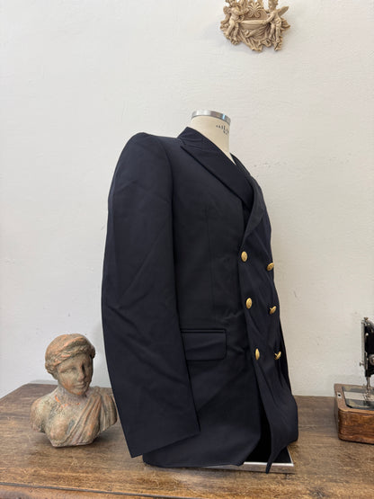 Vintage Italian Navy Double Breasted Jacket “XL”