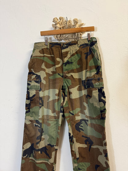 Vintage Woodland Camo Cargo Pants Us Army “W33”