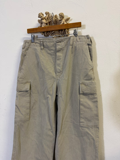 Vintage 80’s German Army Moleskin Cargo Pants “W35”