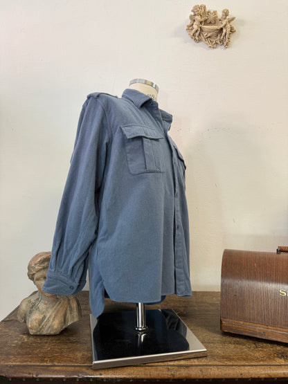 Vintage 60’s Italian Air Force Flannel Shirt “M”