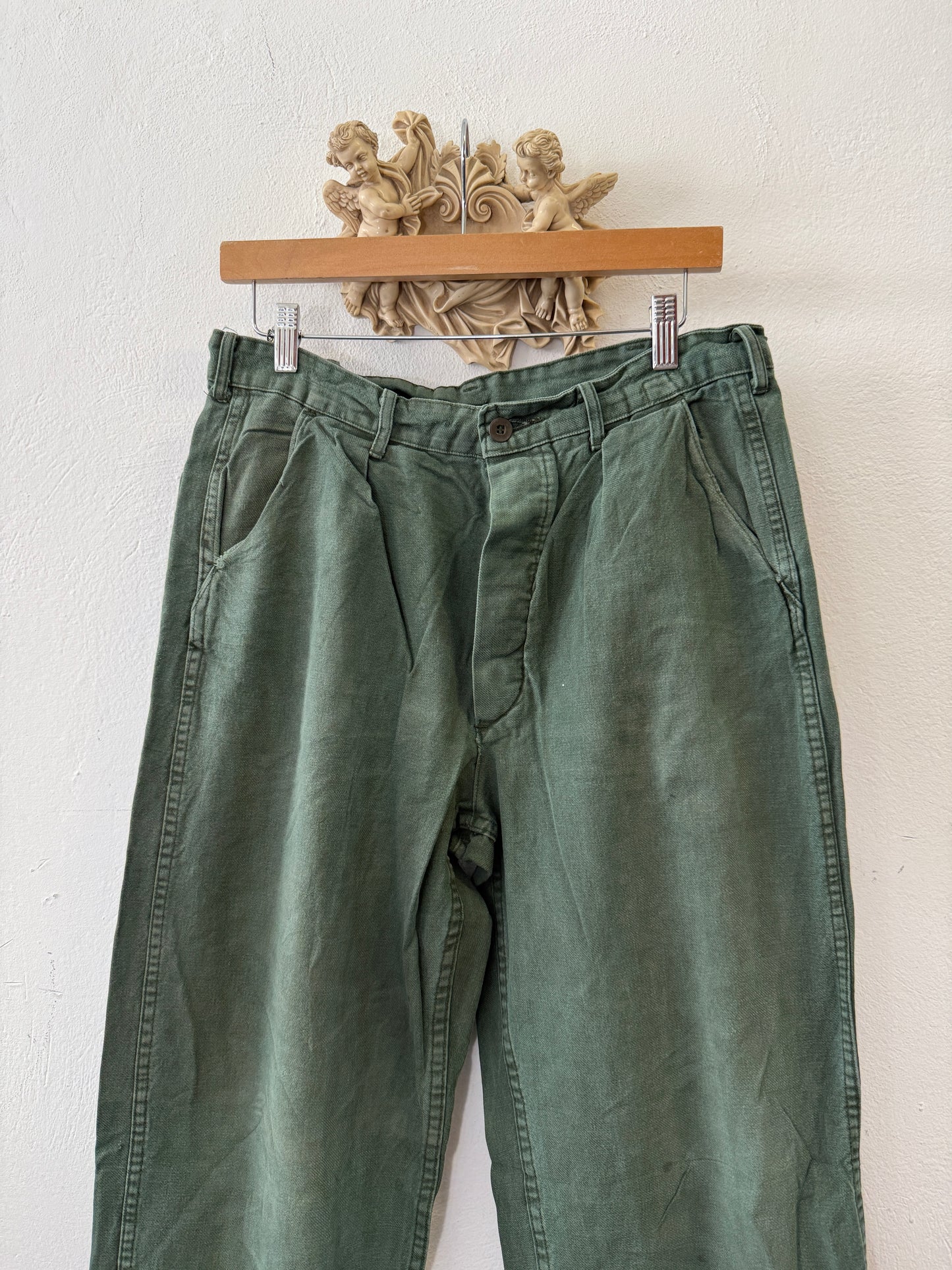 Vintage Swedish Army Fatigue Pants “W32”