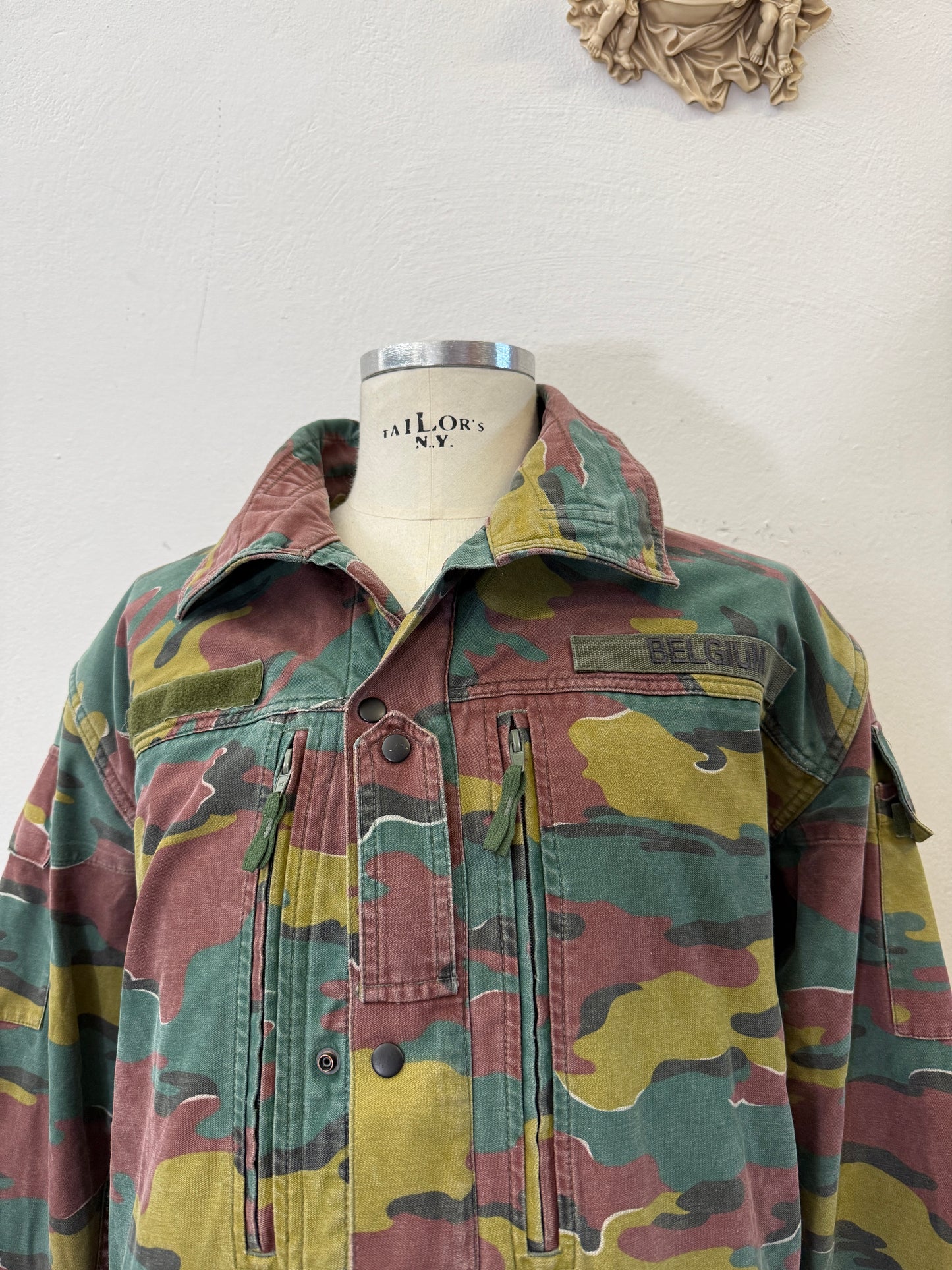 Vintage Belgian Army Camo Jacket “XXL”