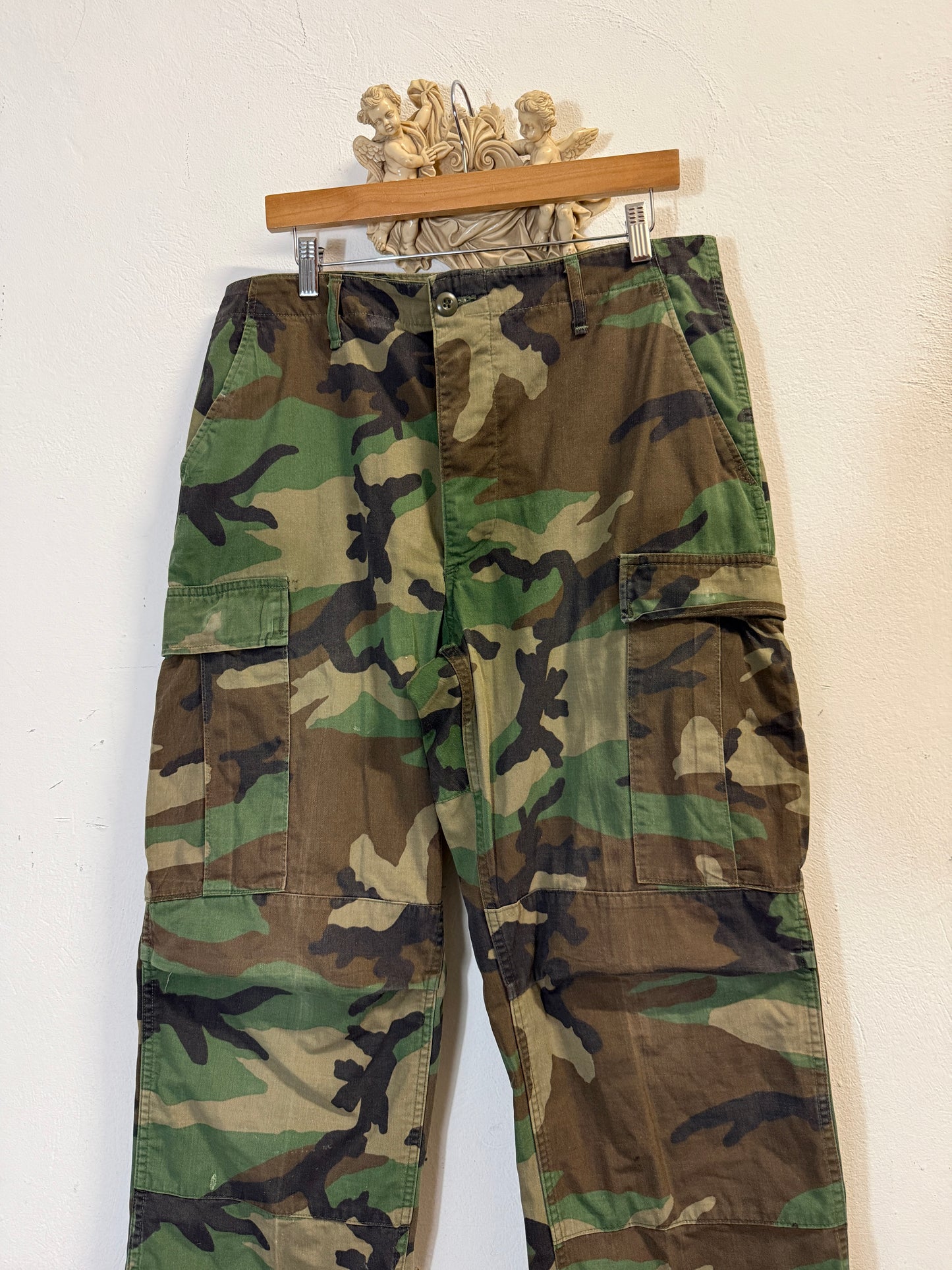 Vintage Woodland Camo Cargo Pants Us Army “W34”