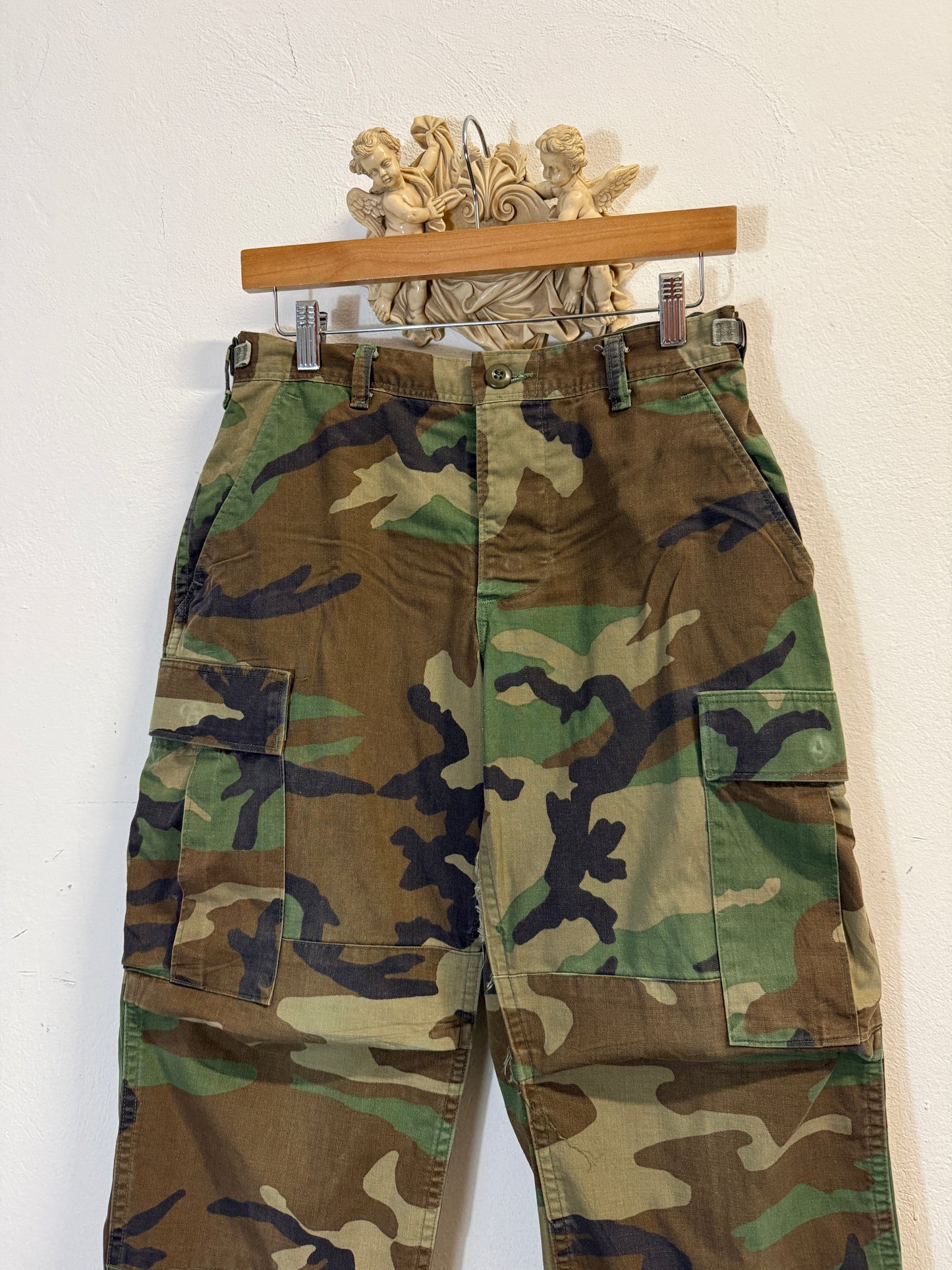 Vintage Woodland Camo Cargo Pants Us Army “W29”