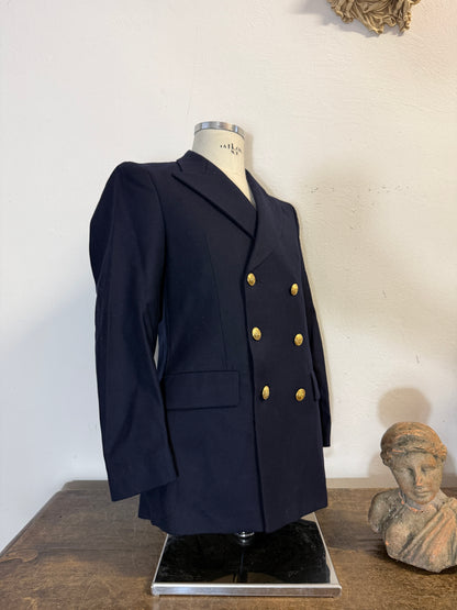 Vintage 90’s Italian Navy Double Breasted Jacket “S/M”