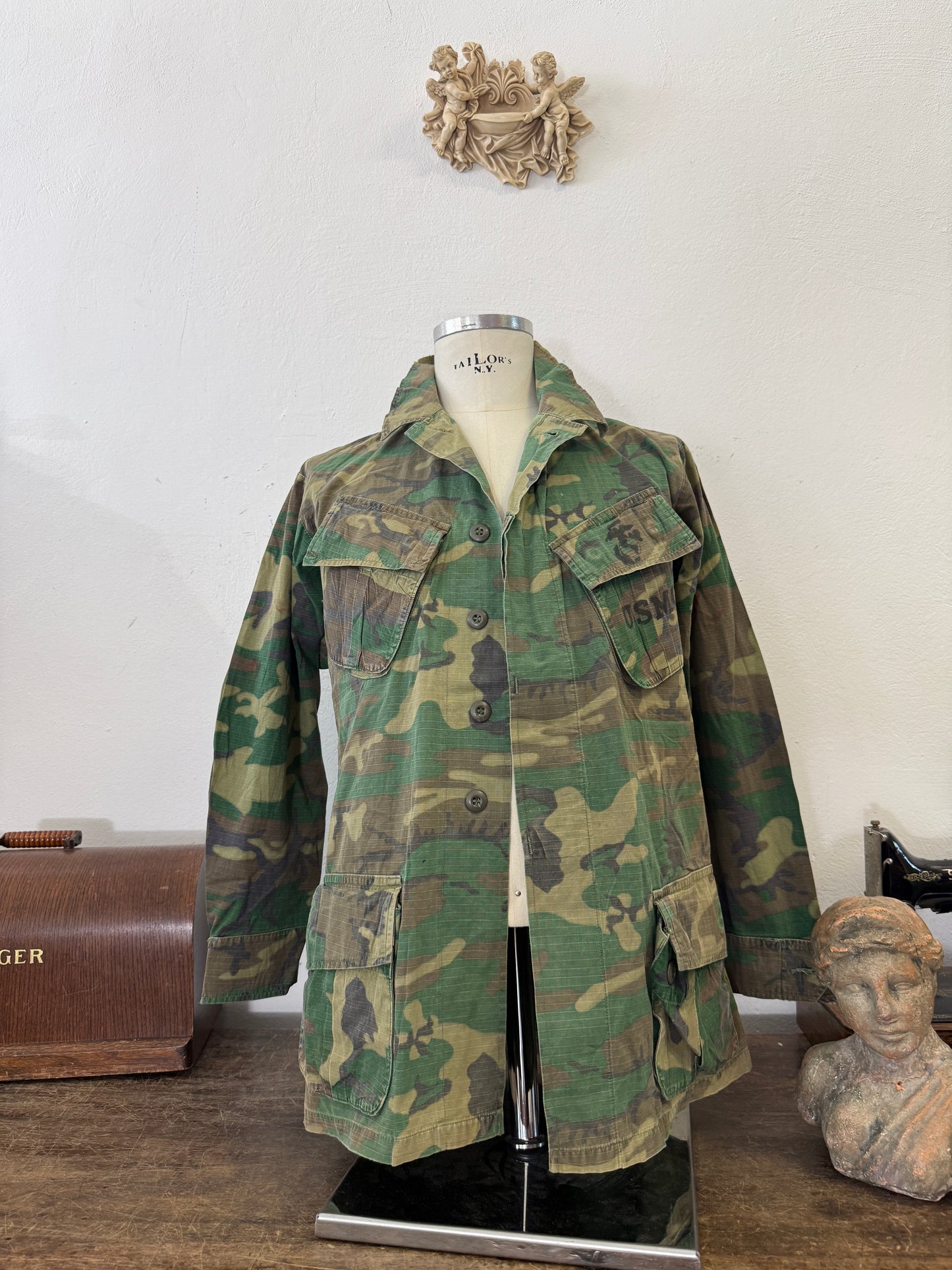 Vintage 70’s Ripstop Jungle Jacket ERDL USMC “M”
