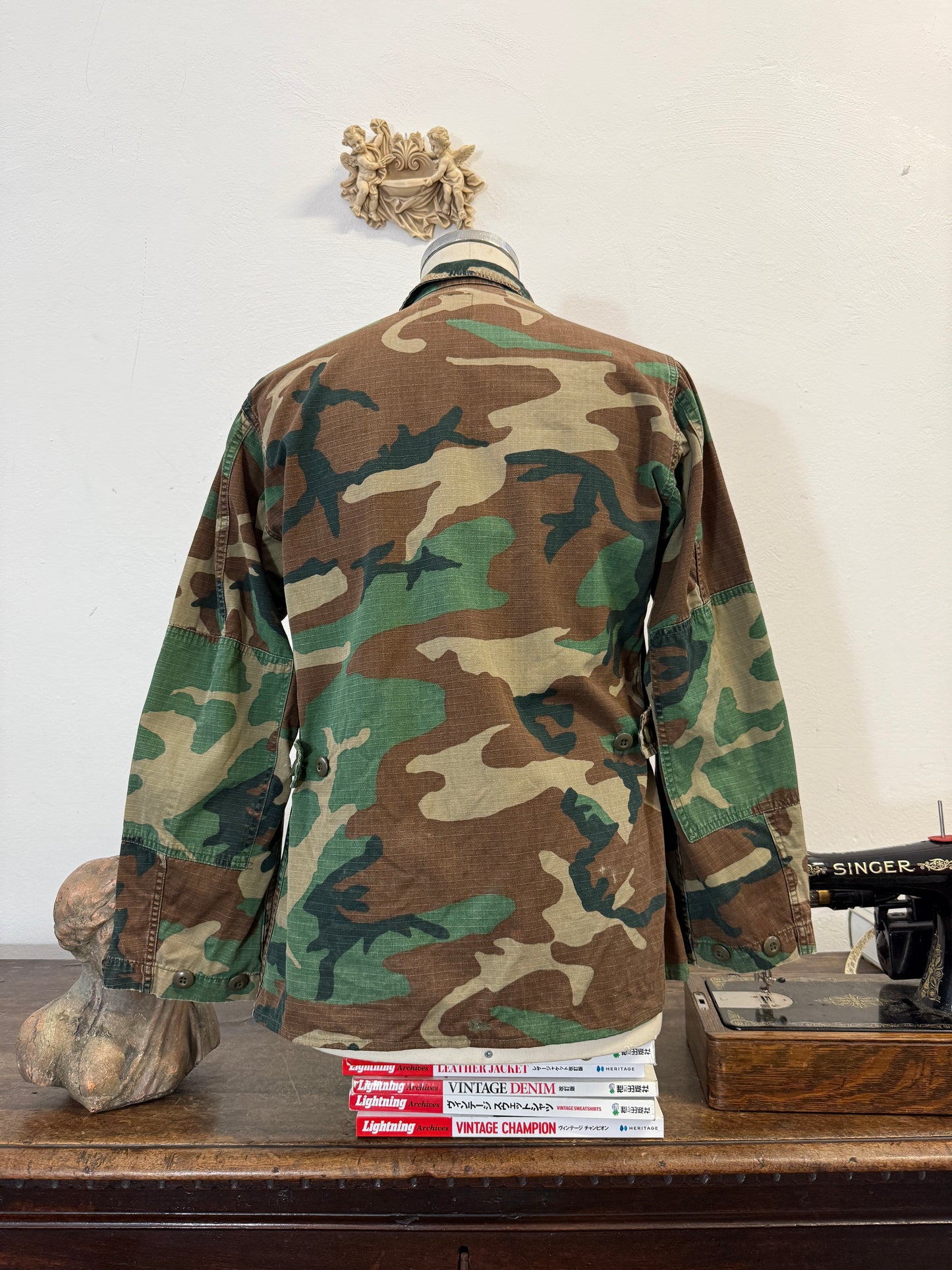 Vintage Woodland Jacket Rip Stop Us Army “M”