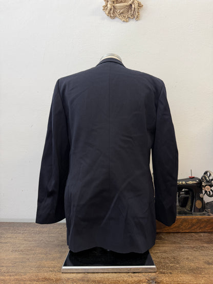 Vintage Italian Navy Double Breasted Jacket “M”