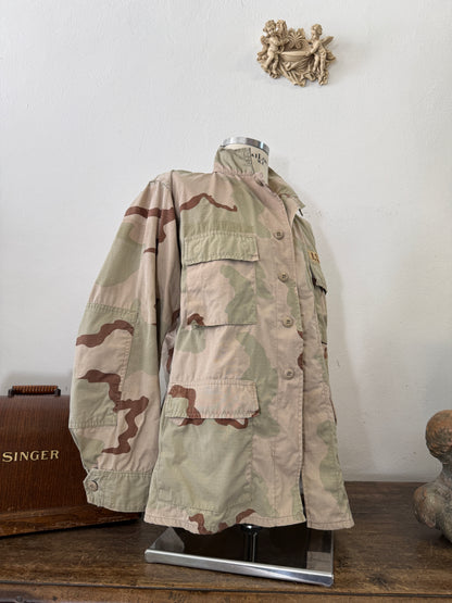 Vintage BDU Camo Jacket Ripstop US Army – L