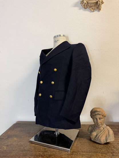 Vintage 80’s Double-Breasted Italian Financial Police Jacket “S”