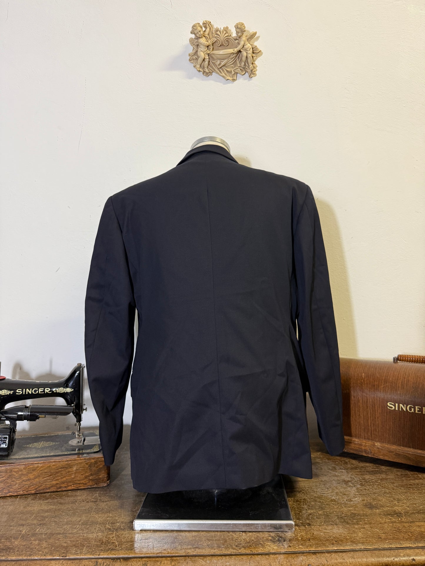 Vintage 00’s Italian Navy Double Breasted Jacket “XL”
