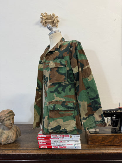 Vintage Woodland Jacket Rip Stop Us Army “M”