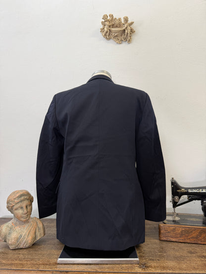 Vintage Italian Navy Double Breasted Jacket “M/L”