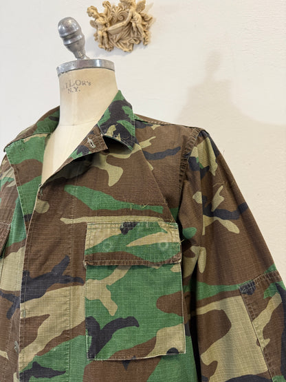 Vintage Woodland Jacket Rip StopUs Army “L”