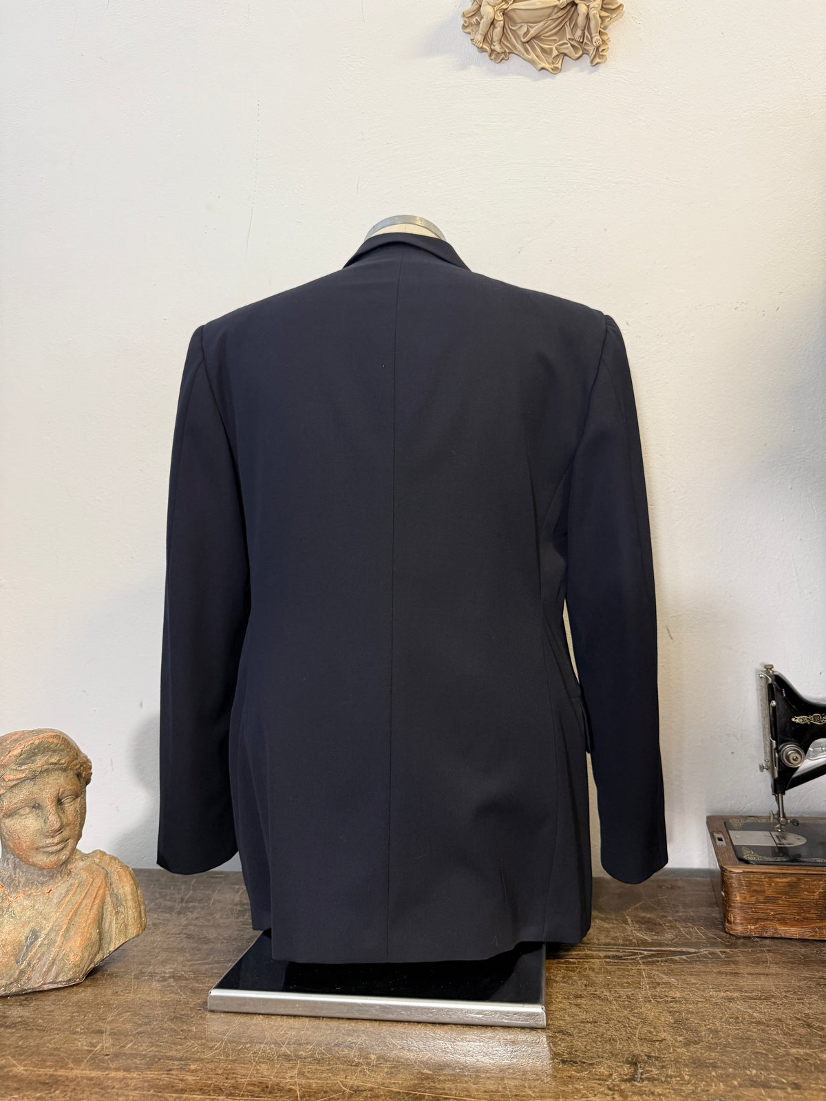 Vintage Italian Navy Double Breasted Jacket “L”