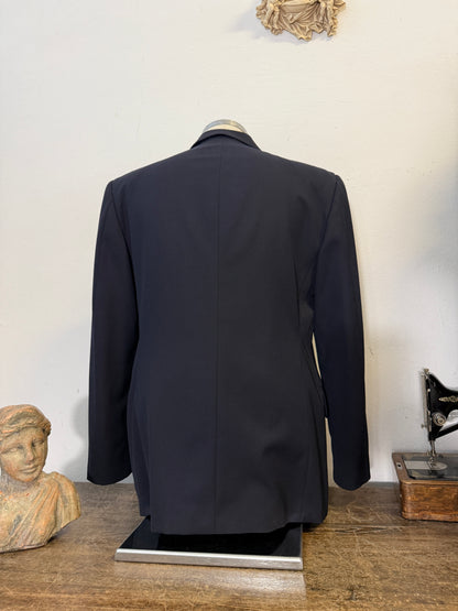 Vintage Italian Navy Double Breasted Jacket “L”