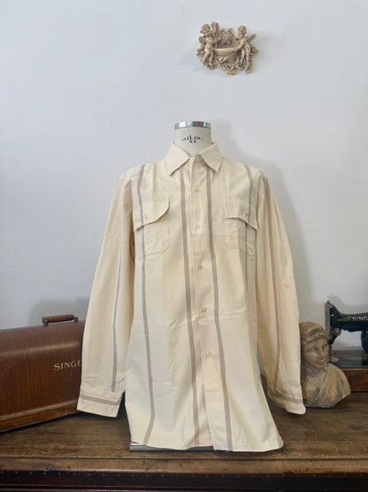 Deadstock Italian Army Prisoner Stripe Shirt