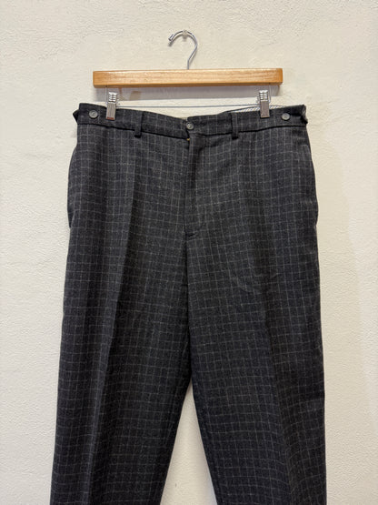 Vintage Grid Trousers W33 ~ W34
