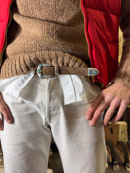 Padded Suede Belt – Mancini 1979 x Mister Archive®