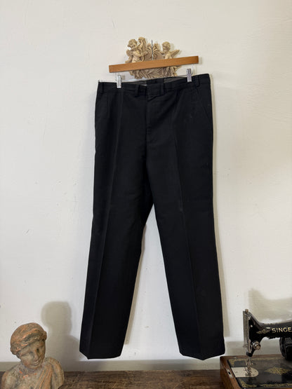 Vintage Black German Army Wool Pants “W35”