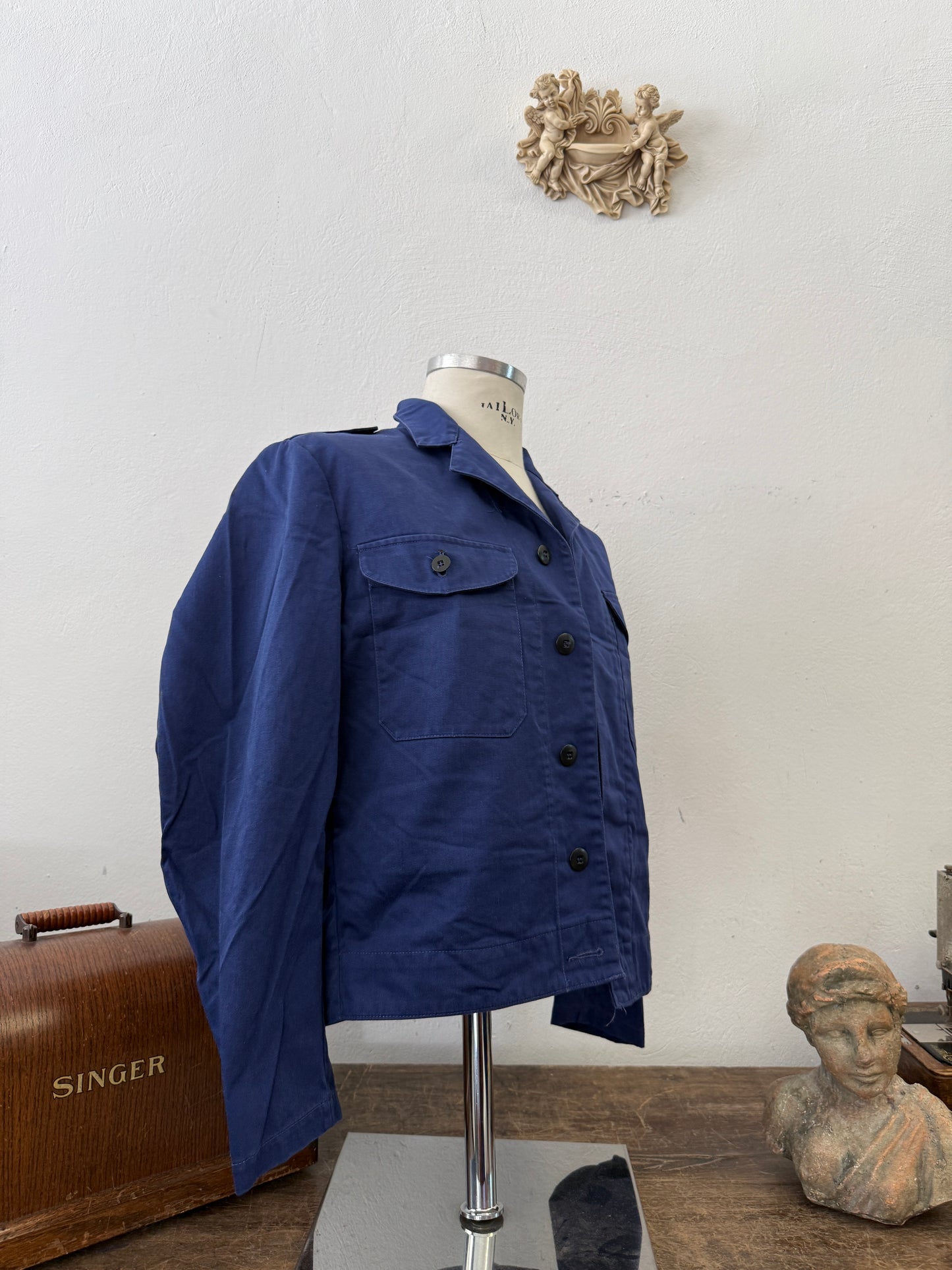Vintage 80’s Swedish Army Work Jacket “S/M”