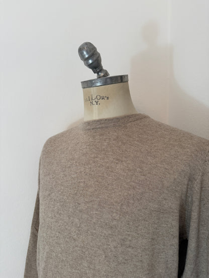 Essential Beige Sweater - Made in Italy