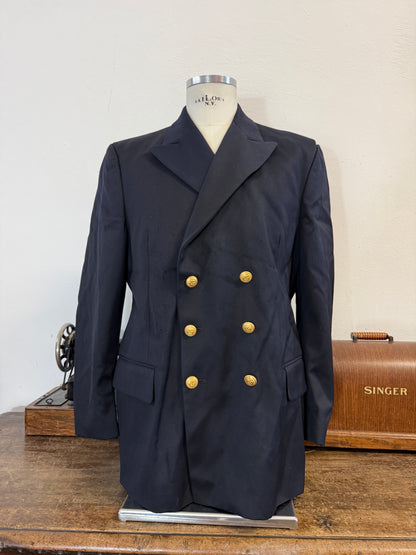 Vintage 00’s Italian Navy Double Breasted Jacket “L/XL”