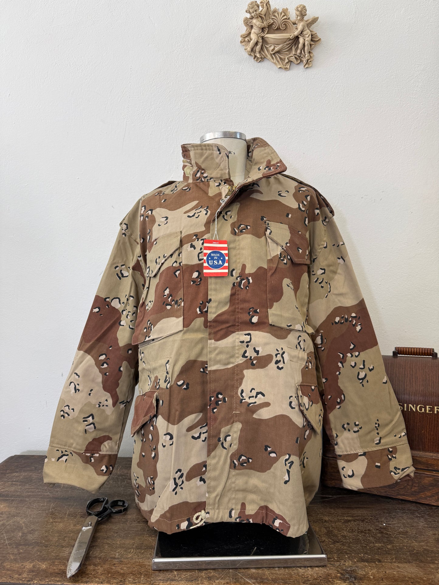 Desert Camo Field Jacket M65 Made in Usa “XL”