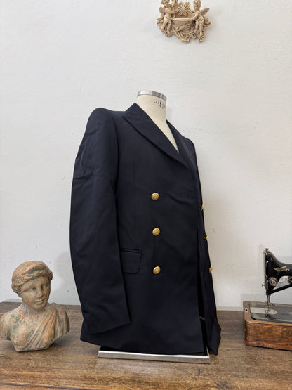 Vintage Italian Navy Double Breasted Jacket “S”