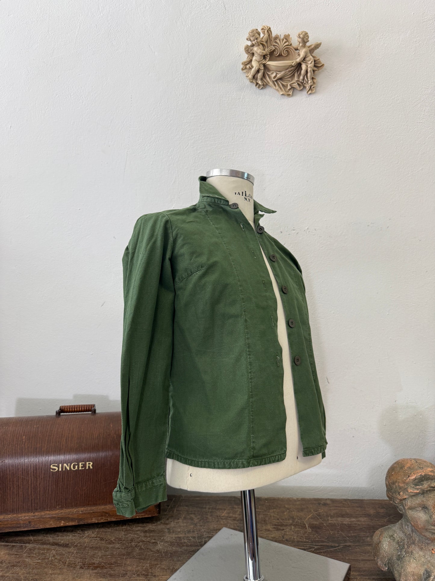 Vintage 80’s Woman Swedish Army Shirt - XS