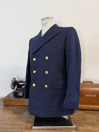 Vintage 00’s Italian Navy Double Breasted Jacket “S”