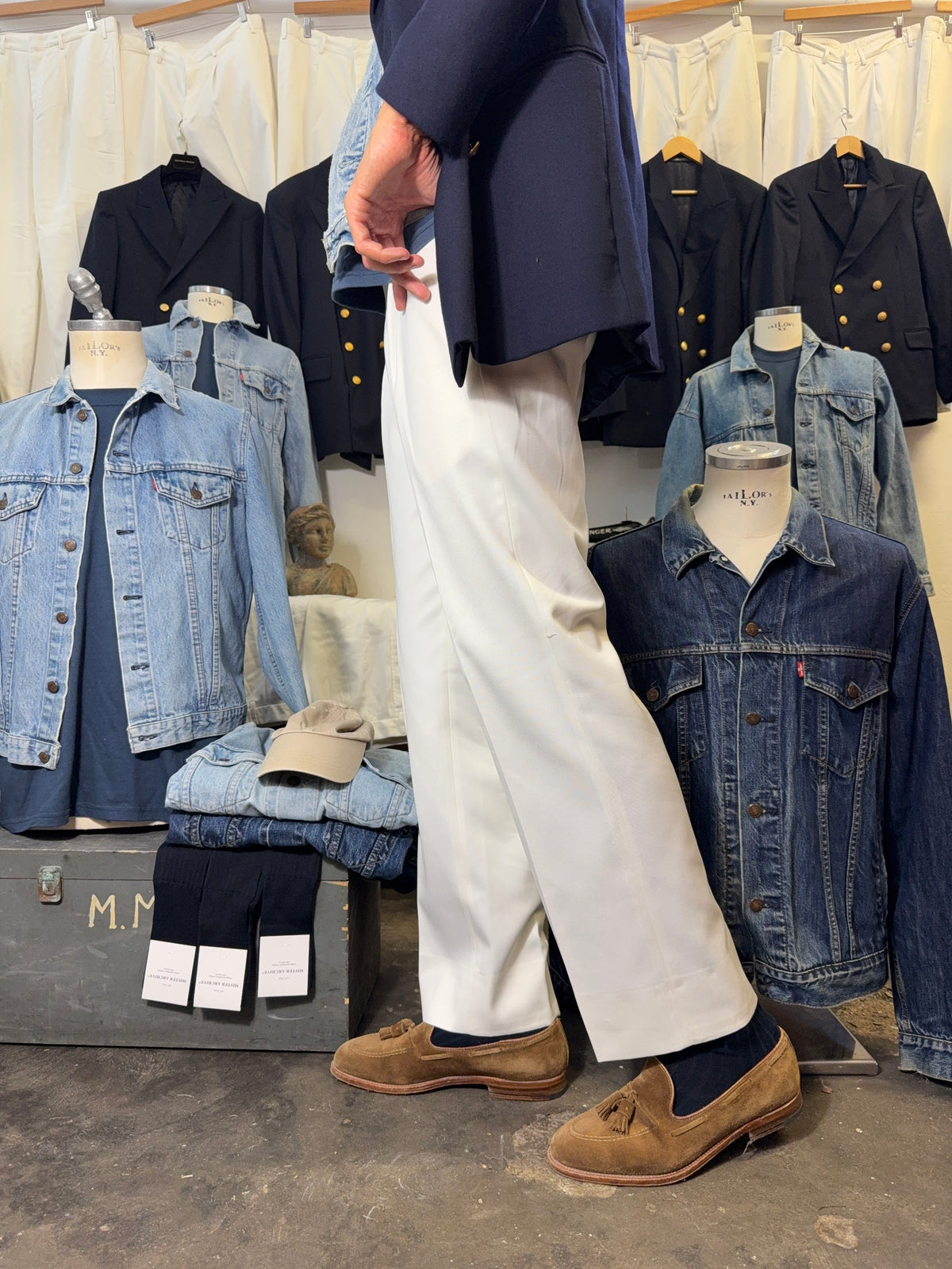 Vintage Italian Navy Chino Pants