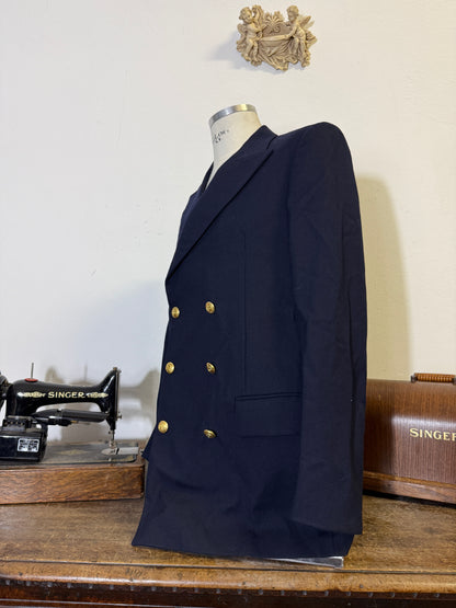 Vintage 90’s Italian Navy Double Breasted Jacket “XL”