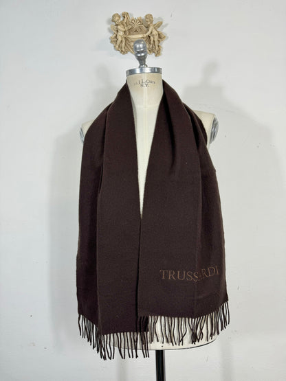 écharpe Trussardi en laine vintage