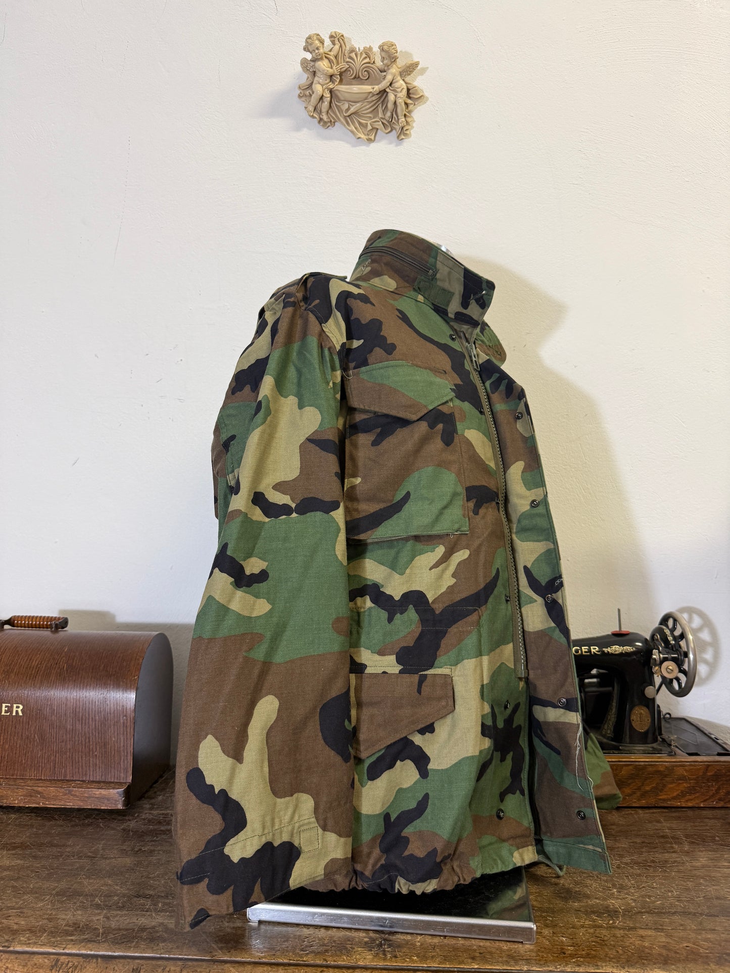 Vintage Woodland Field Jacket M65 Us Army “XL”