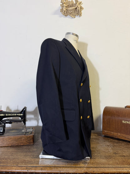 Vintage 00’s Italian Navy Double Breasted Jacket “L”