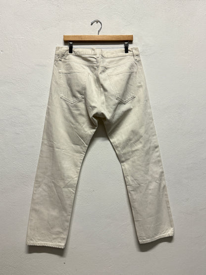 Selvedge Trousers in Japanese Ecru Fabric “W34”