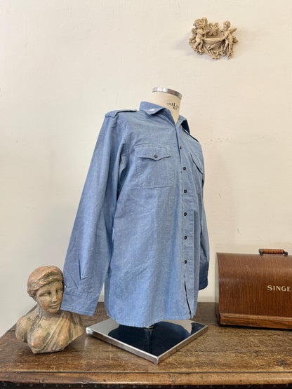Vintage 90’s Italian Navy Shirt “M”