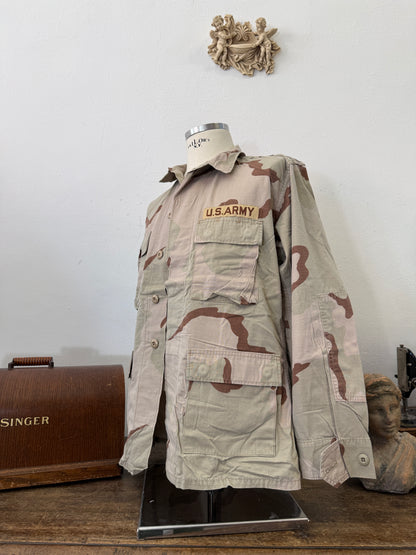 Vintage BDU Camo Jacket Ripstop US Army – L