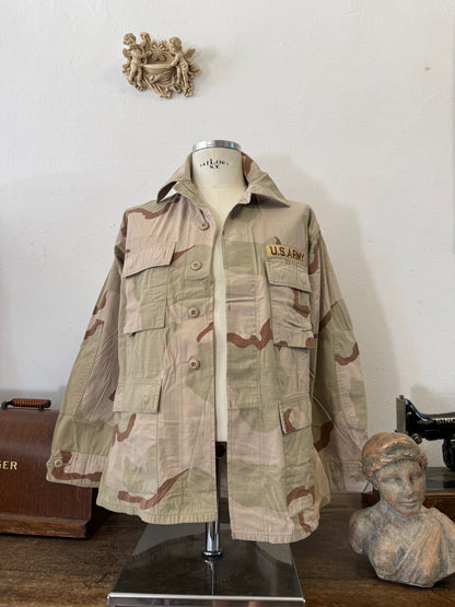 Vintage BDU Camo Jacket Ripstop US Army – L
