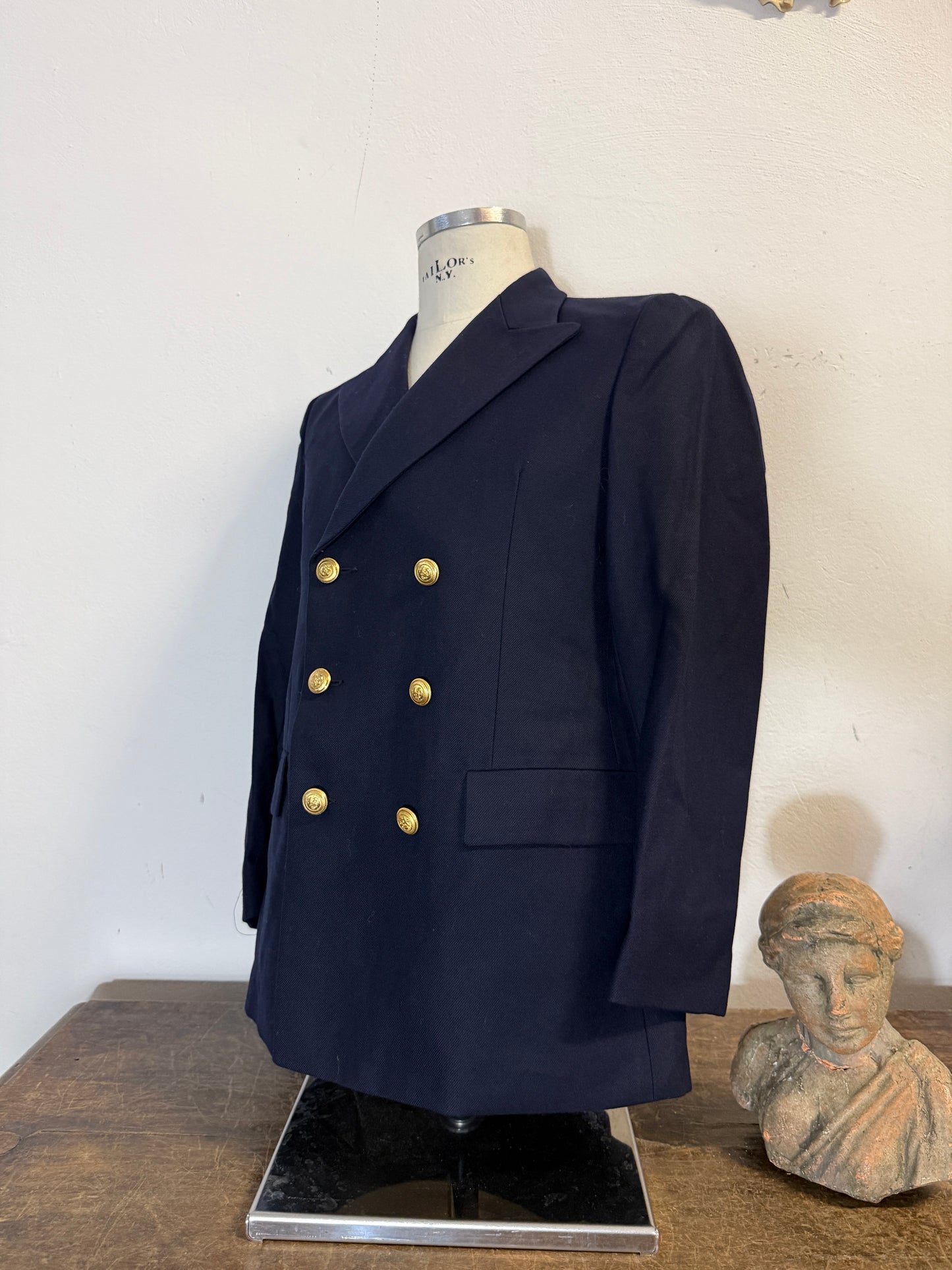 Vintage 90’s Italian Navy Double Breasted Jacket “S/M”