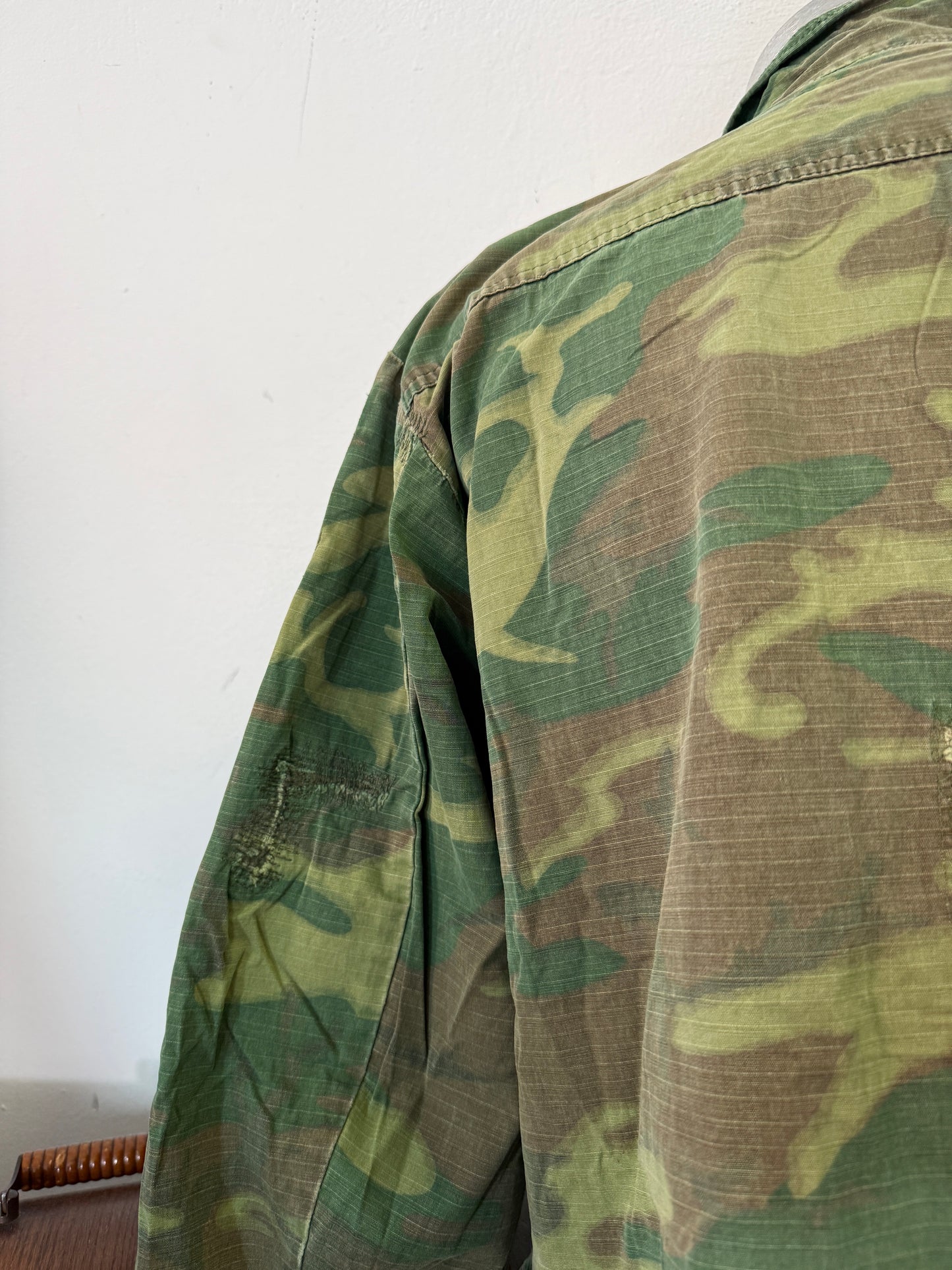 Vintage 1970-80s ERDL Camouflage Pattern Hot Weather Jacket Ripstop “S/M”
