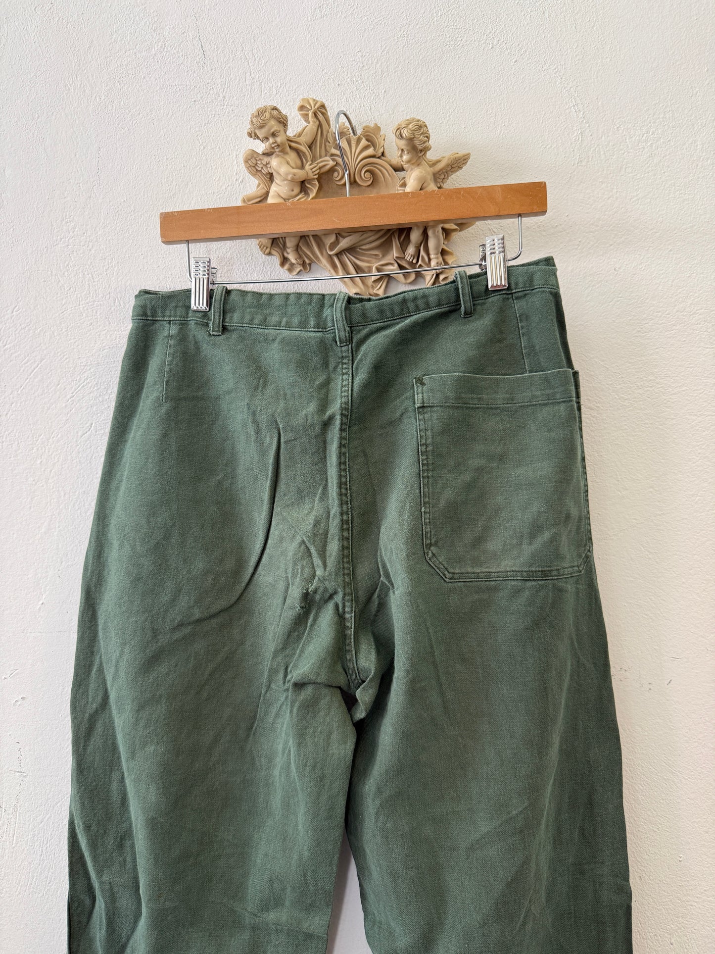 Vintage Swedish Army Fatigue Pants “W32”