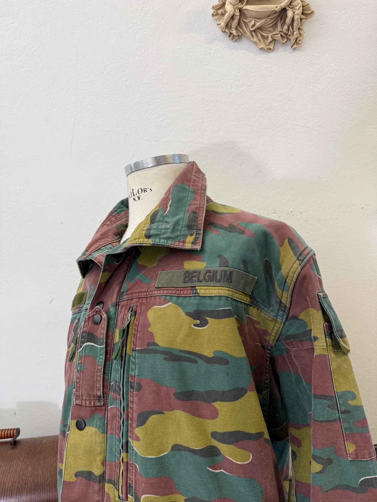 Vintage Belgian Army Camo Jacket “XXL”