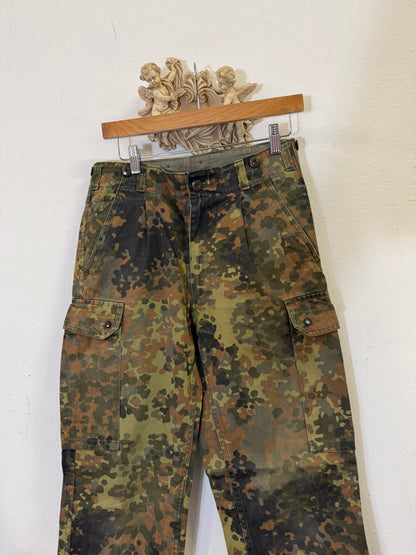 Vintage German Army Camo Cargo Pants “W31”
