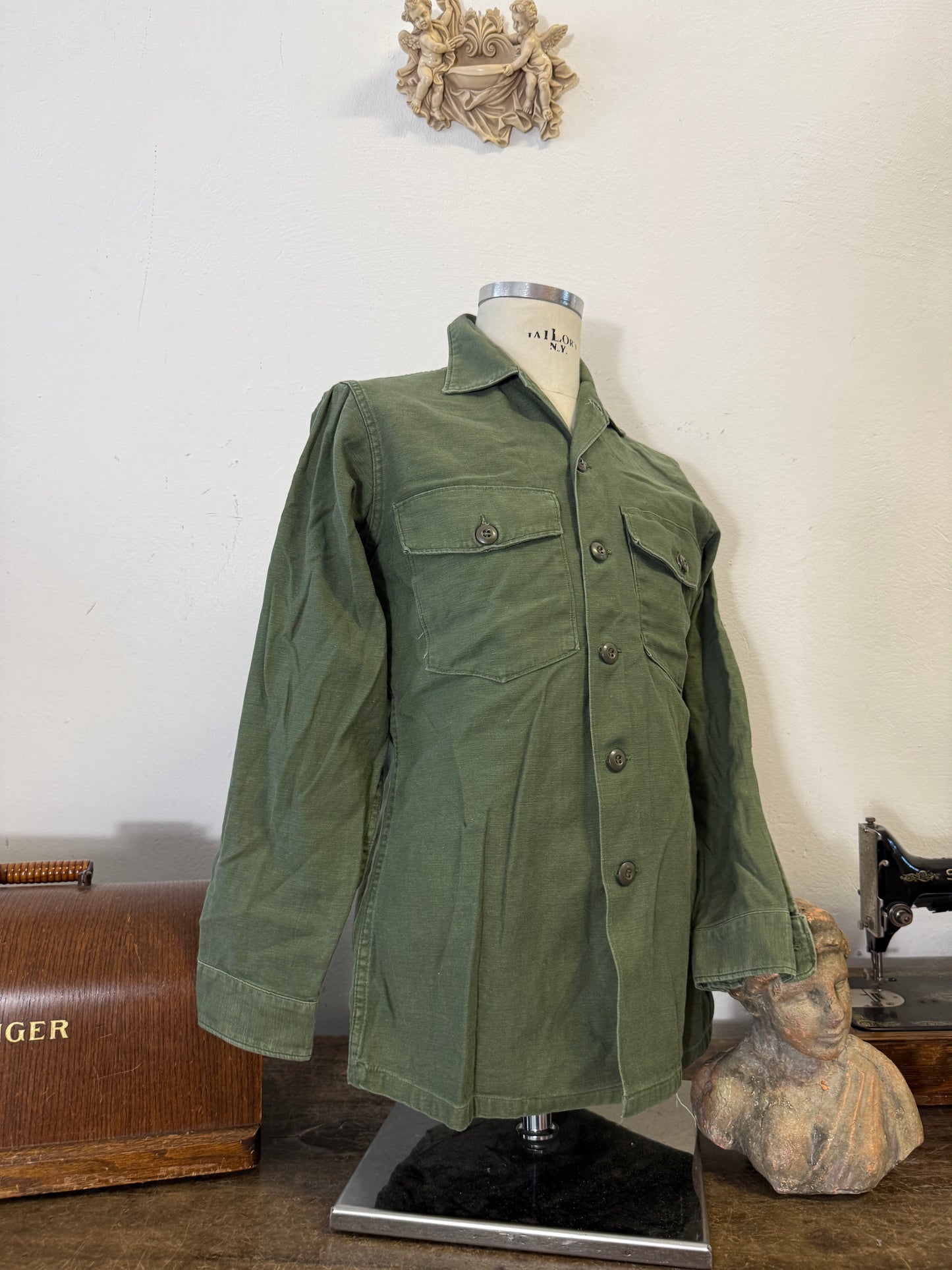 Vintage Og 107 Us Army Shirt “M”