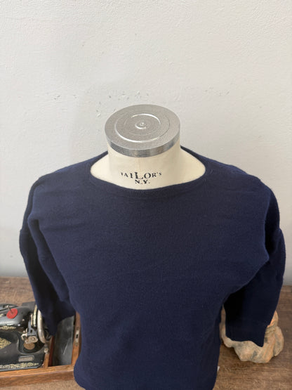 Vintage Italian Navy Sweater XXS, XS, S