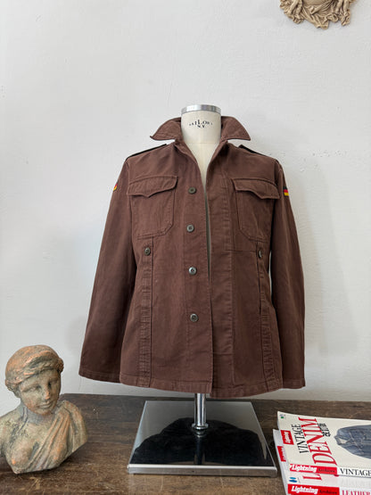 Vintage Moleskin German Army Jacket “S/M”
